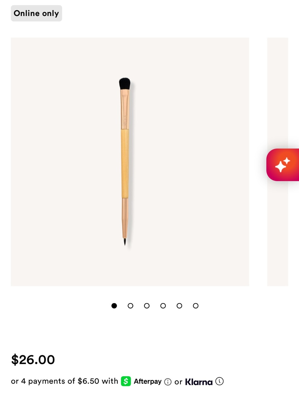 Tarte double ended shadow and liner brush
